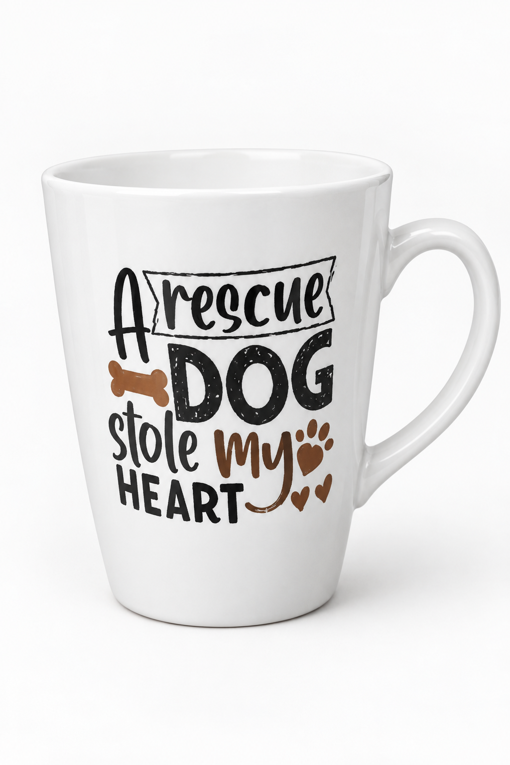 A Rescue Dog Stole My Heart mug