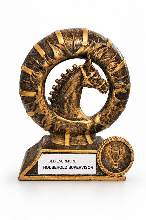 Bronze horse ring trophy, Household Supervisor