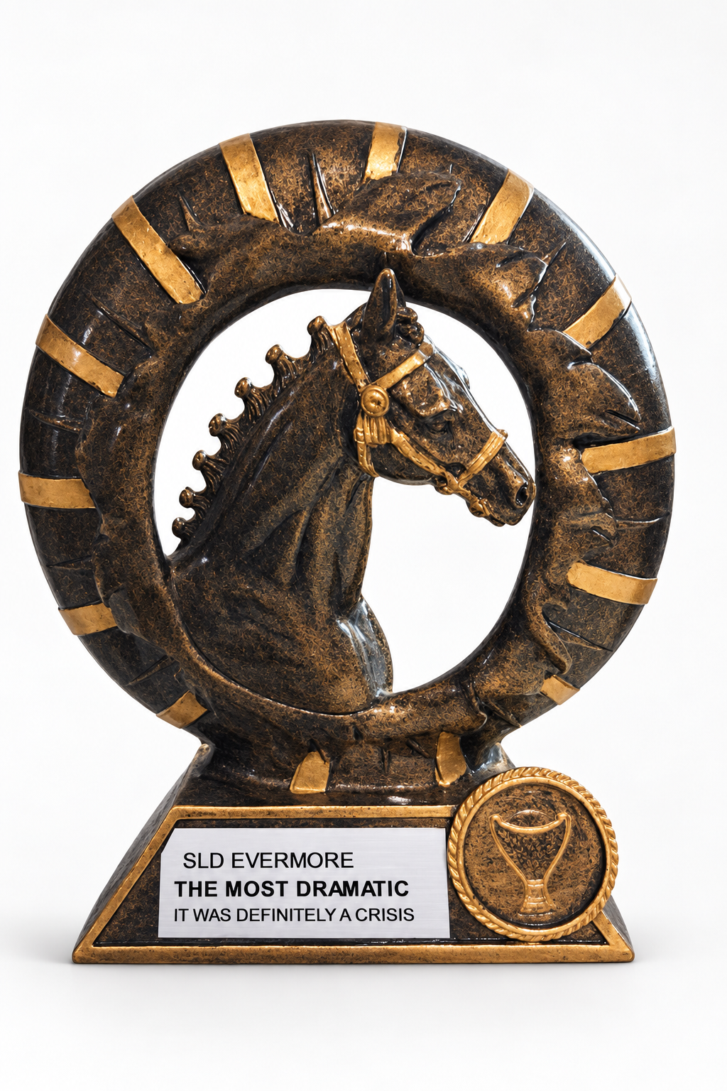 Bronze horse ring trophy, The Most Dramatic
