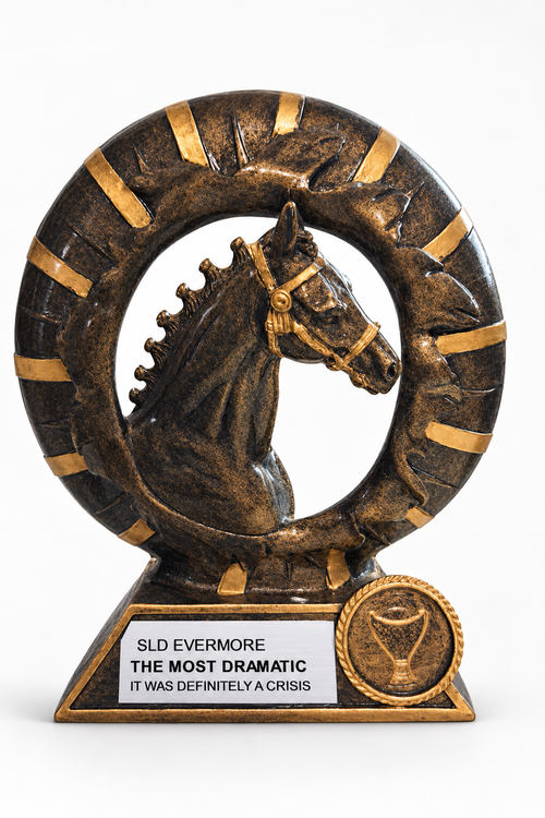 Bronze horse ring trophy, The Most Dramatic