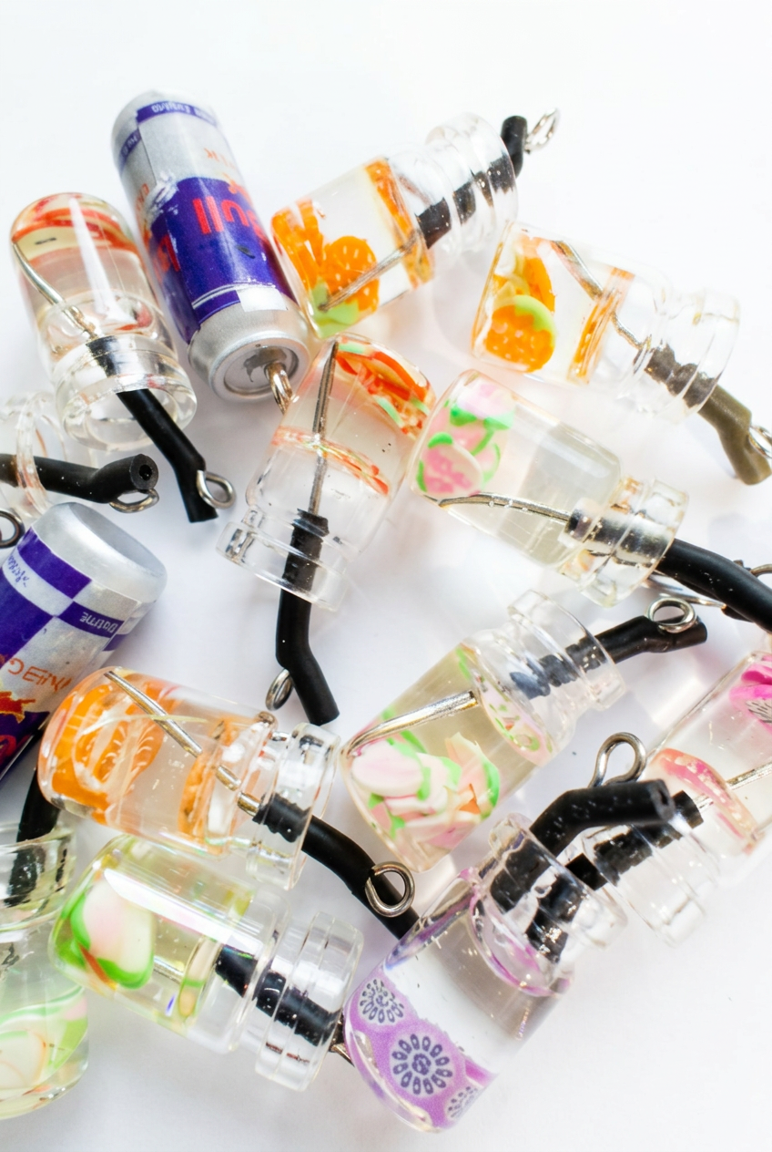 Drink charm close-up clean-up
