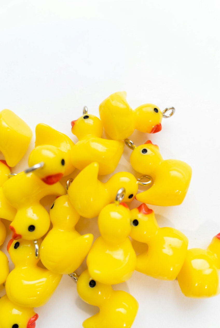 Duck charm close-up clean-up