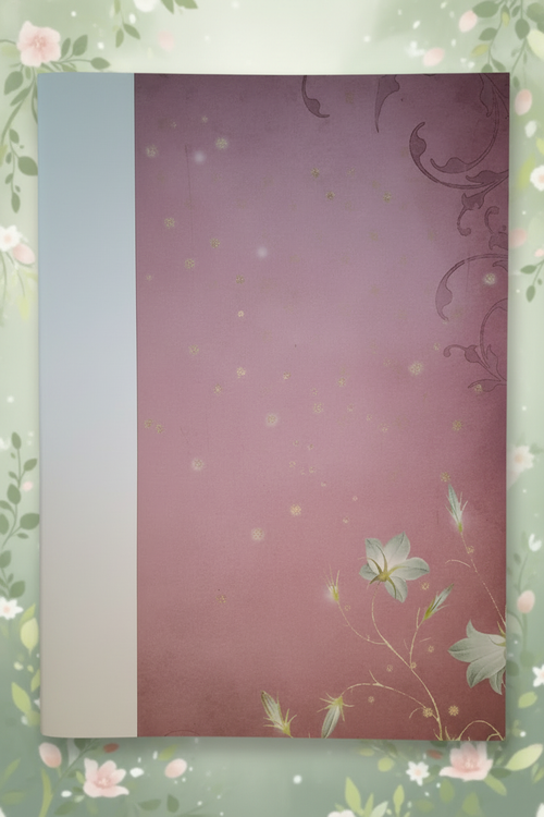 Floral cover with new botanical background
