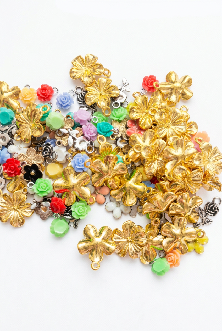 Flower charm photo clean-up