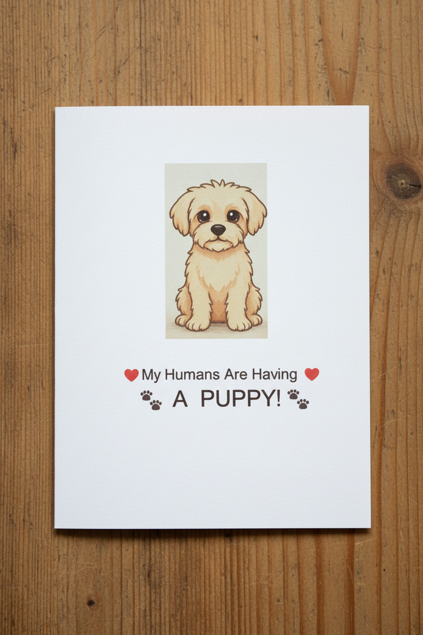 Having a Puppy - White