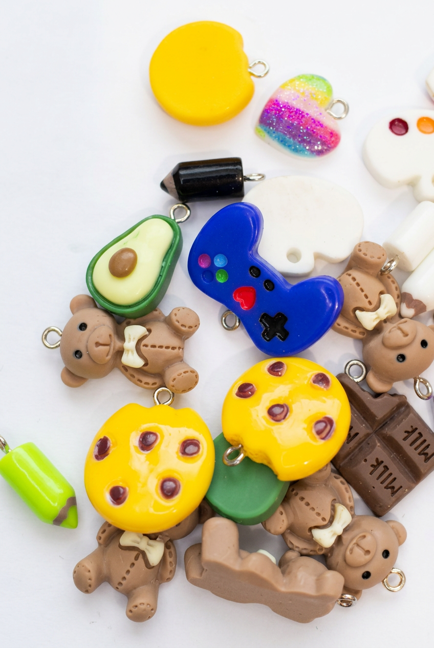 Mixed Novelty Journal Charm Bag – 30 Charms