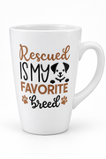 Rescued Is My Favorite Breed mug