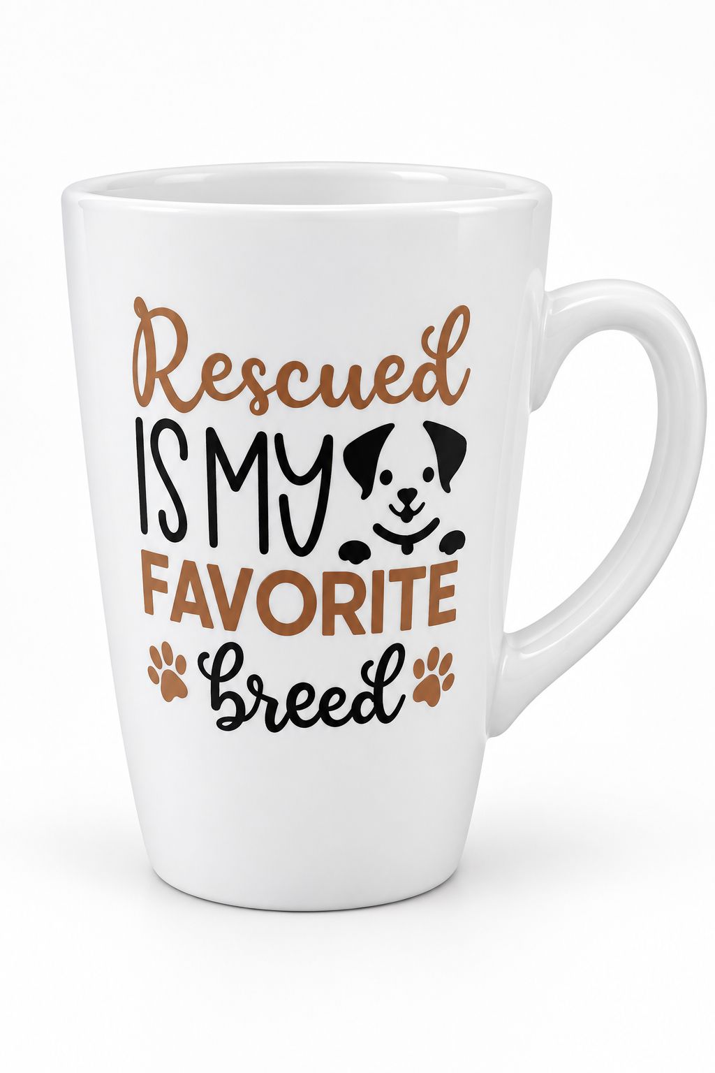 Rescued Is My Favorite Breed mug