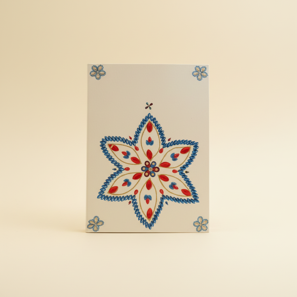 Star Bloom Cream journal, cleaned up