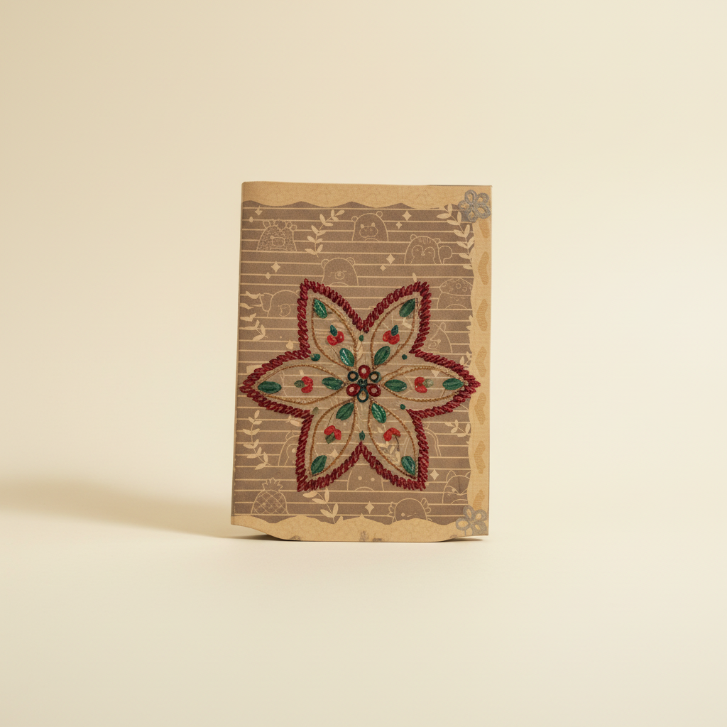 Star Bloom Kraft journal, cleaned up