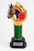 The Most Dramatic horse trophy, front