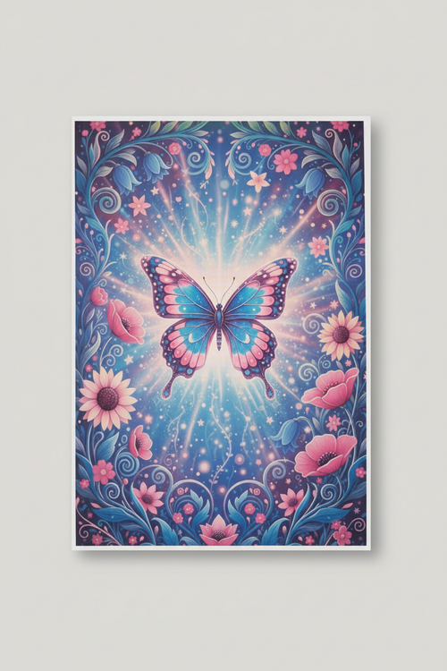 Upright butterfly book cover